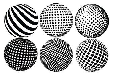 Dotted orb design element on black vector