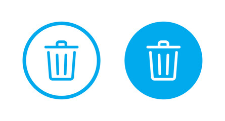 Trash bin icon set