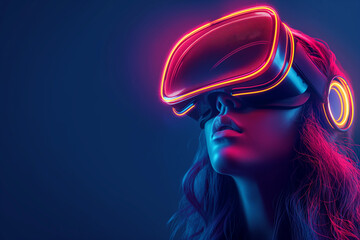“Cybernetic Dreamscape: A Neon-Infused Virtual Reality Experience”