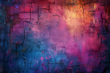 Textured art with grungy brush strokes reminiscent of an unknown artist's style. This abstract wall surface boasts colorful drips, flows, and streaks, adding a vibrant touch to any project! 🎨✨