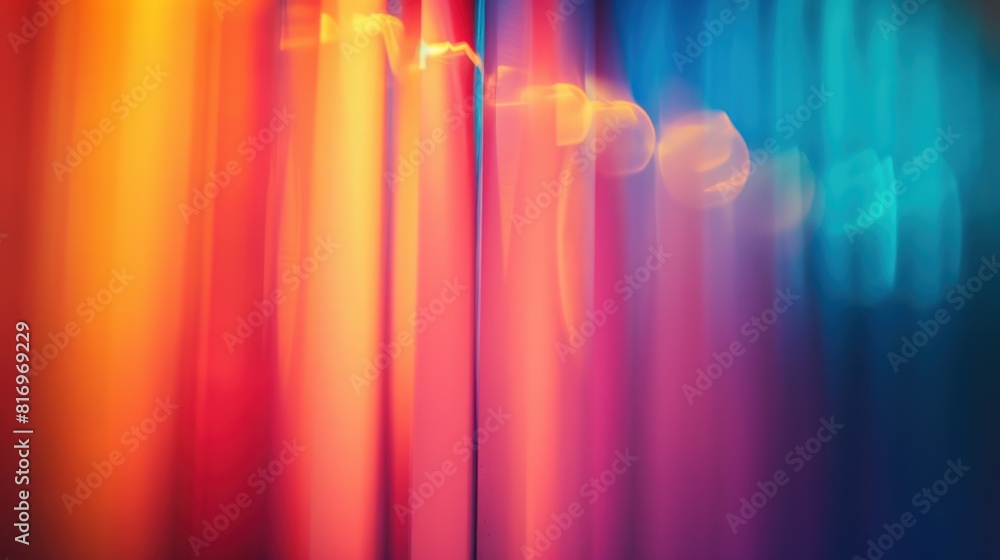 Poster colorful abstract light pattern, with soft gradients and blurred edges.