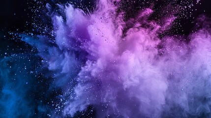 Fototapeta premium colorful powders scattered around
