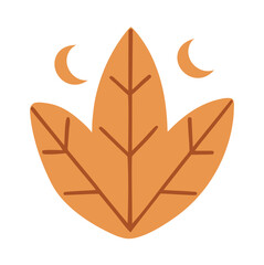 leaves, branches ,floral boho doodle element