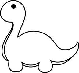 dinosaur doodle lineart