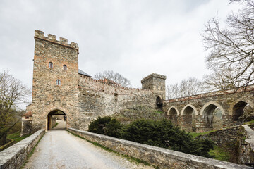 Fototapeta na wymiar Bitov Castle in Znojmo region in South Moravia, Czech Republic, Europe.