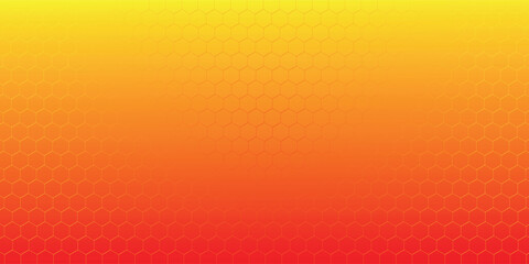 Black and yellow hexagonal technology vector abstract background. 