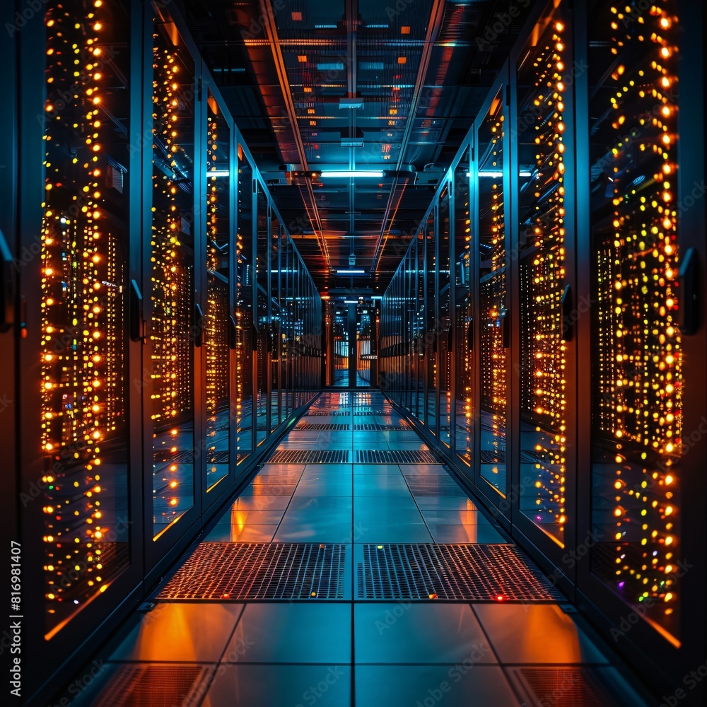 Poster data centers: innovating network management for optimal performance.