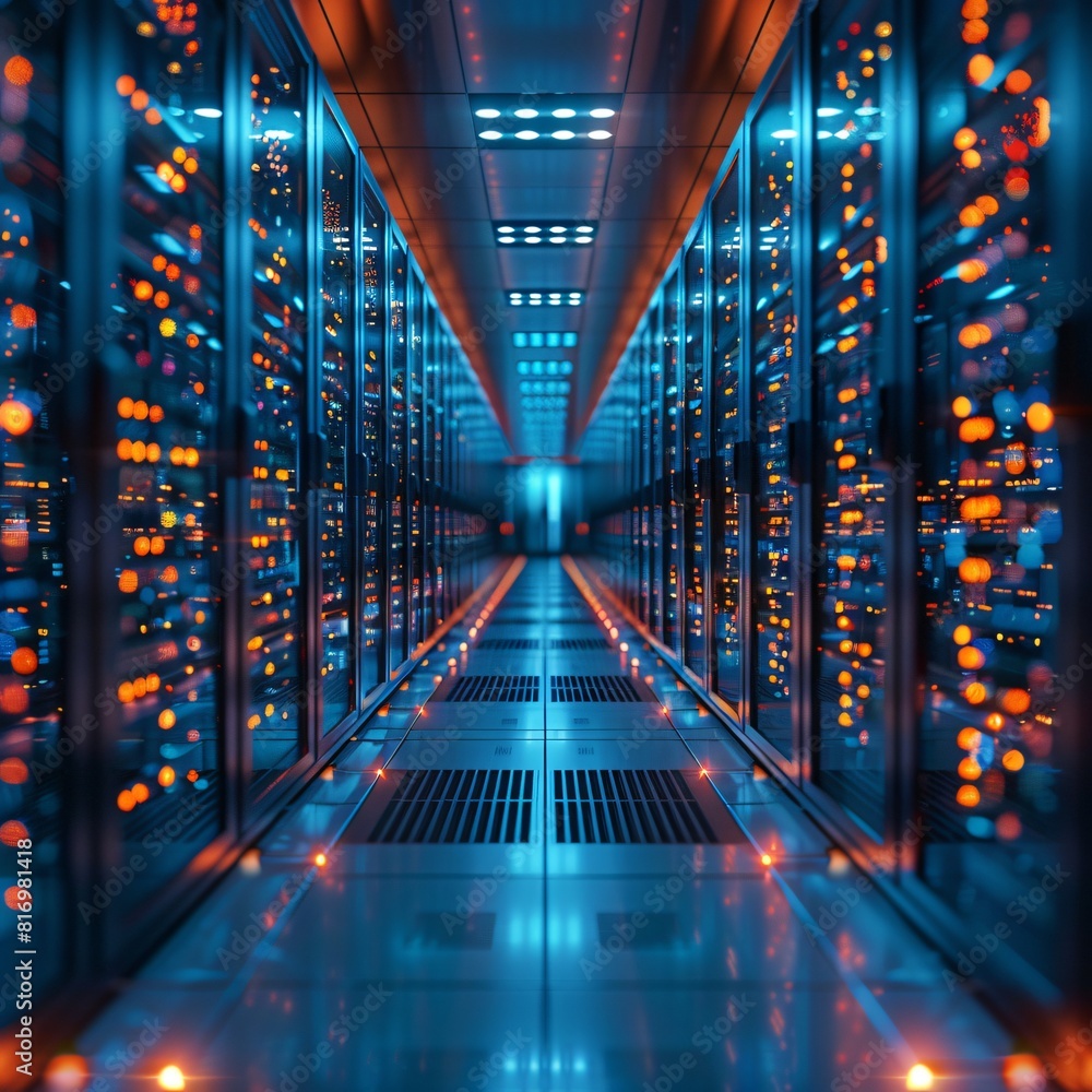 Poster data centers: integrating high-capacity storage with robust networks.