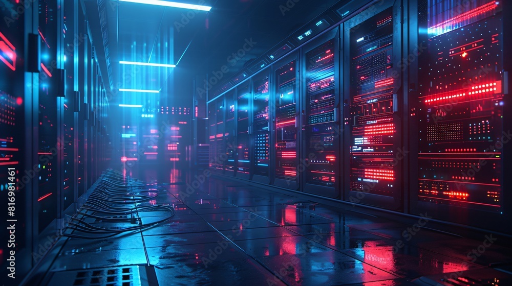 Poster data centers: pioneering efficient storage and network solutions.