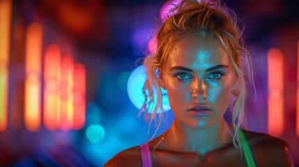 Fit woman on treadmill at gym  candid indoor exercise photo for health and fitness enthusiasts