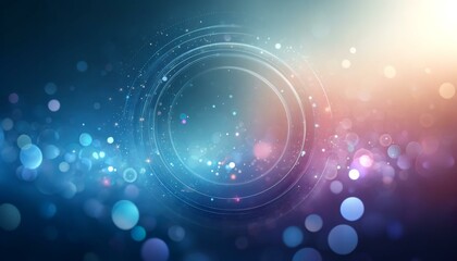 Abstract Bokeh Light Circle and Particles Background Design