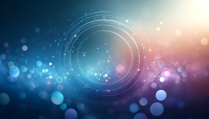 Fototapeta premium Abstract Bokeh Light Circle and Particles Background Design