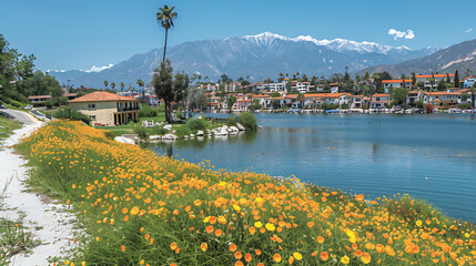 Lake Elsinore Hills is green, colorful and full of life.