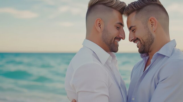 With the sun as their witness, they cherish every stolen moment, their love story written in the grains of sand.