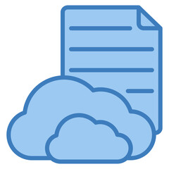 Cloud Paper Icon Element For Design