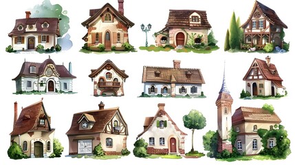 Charming Countryside Cottages and Homes in Diverse Architectural Styles and Natural Landscapes