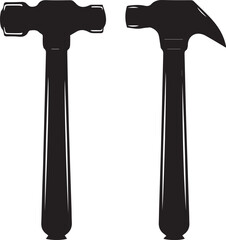 set of hammers silhouette
