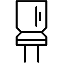 capacitor line icon