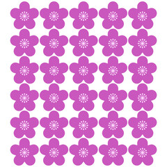 ピンクの花の模様