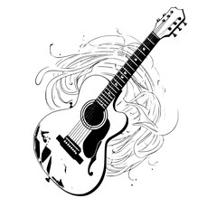 Naklejka premium guitar