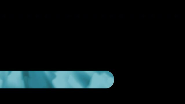 Animated aqua lower third with transparent background, turquoise lower third, summer lower third