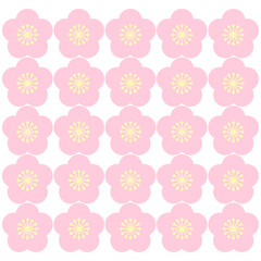梅の花の模様