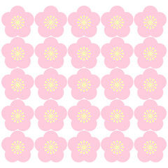 梅の花の模様