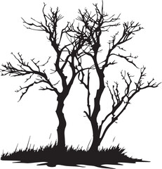 silhouette of a tree