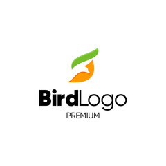 Flying Bird abstract logo design, vector illustration templates