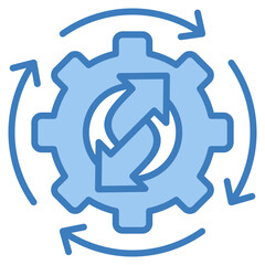 Change Management Icon Element For Design