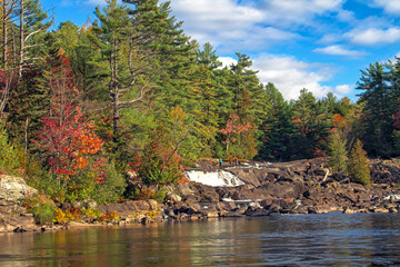 Obraz premium Scenic Wilson Falls, the wildest on the North Branch of Muskoka