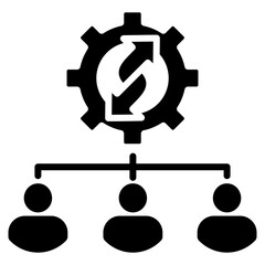 Organizational Development Icon Element For Design
