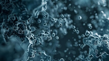 Microbial culturing for mining top view, growing bacteria that leach metals, laboratory scaleup processes, digital binary as object, Monochromatic Color Scheme