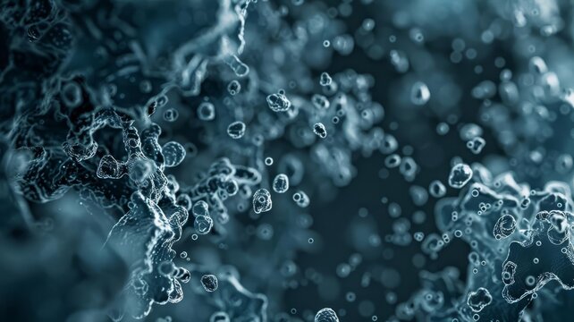 Microbial culturing for mining top view, growing bacteria that leach metals, laboratory scaleup processes, digital binary as object, Monochromatic Color Scheme