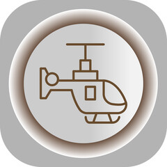 Helicopter  Gradient Background Icon