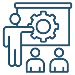 Training And Development Icon Element For Design