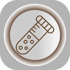 Test Tube  Gradient Background Icon