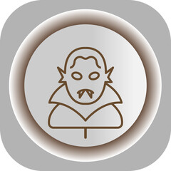 Vampire  Gradient Background Icon