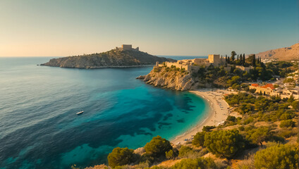 Obraz premium The magnificent island of Rhodes Greece