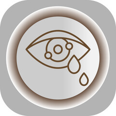 Crying  Gradient Background Icon