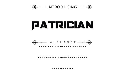 Sport Modern Italic Alphabet Font. Typography urban style fonts for technology, digital, movie logo design. vector illustration.