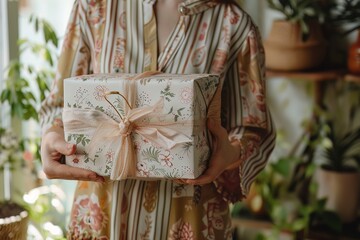 A mother opening a personalized gift, reflecting the thoughtful effort of her loved ones on Mothers Day