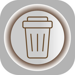 Trash  Gradient Background Icon