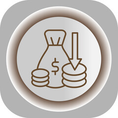 Loss  Gradient Background Icon