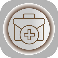 Firs Aid Kit  Gradient Background Icon