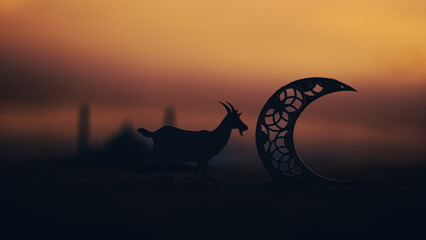 Eid al adha background, ramadan greetings banner  © ShyamJith pattiam