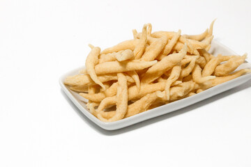 Crunchy Cheese Stick or Cheese Cork Eggs or Telur Gabus Keju or Widaran or Bidaran Keju is an Indonesian traditional snack. It's savory, salty and crispy.