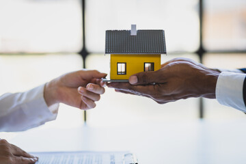 Real estate inheritance concept and contract agreement.