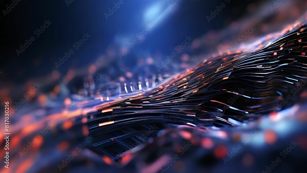 Poster digital data streaming background
