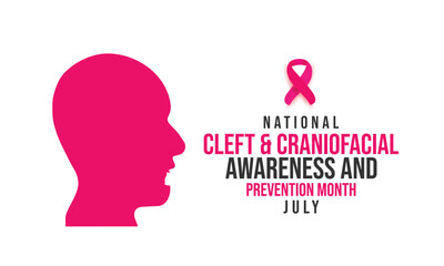 National Cleft Craniofacial Awareness and Prevention Month. background, banner, card, poster, template. Vector illustration.